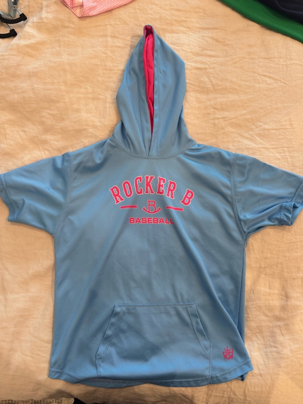 Rocker B Merchandise - Short-Sleeve Hooded Baseball Top - YL